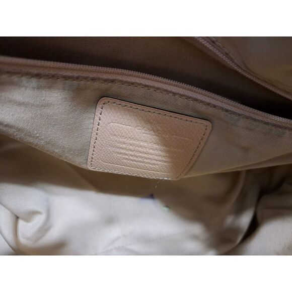 Coach Crossgrain Leather Pocket Tote‎ Shoulder Bag Purse Beige 34497 - Picture 7 of 16